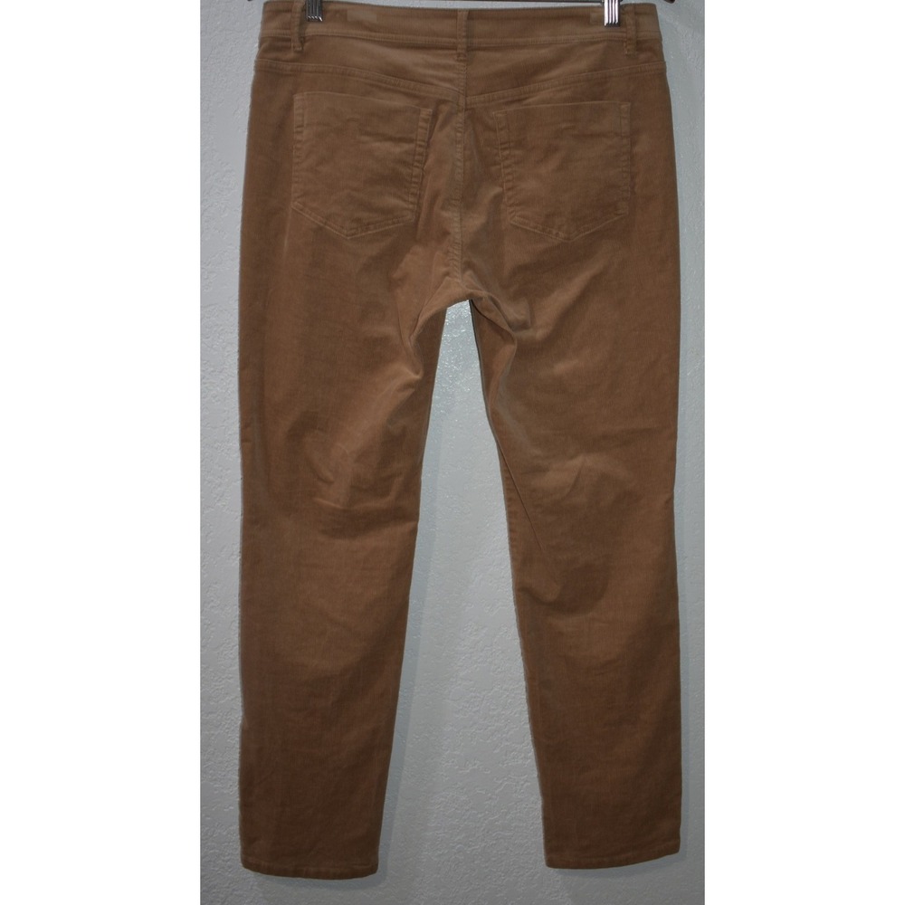 J. Jill Corduroy Size 8 Straight Leg Comfy Cotton Stretch Tan Pants  5-Pocket